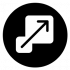 Black and White Scalable Icon