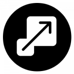 Black and White Scalable Icon