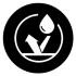 Black and White Water Resistant Icon